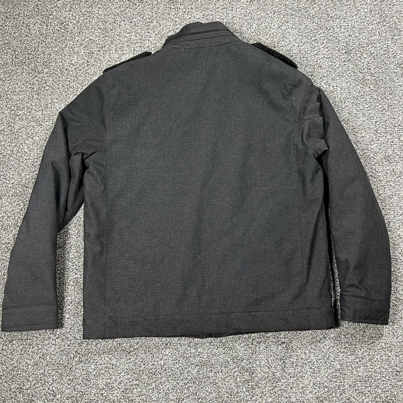 Levis Jacket Mens M Gray Lined‎ Field Coat Full Zip Military Pockets Utility - Picture 2 of 9